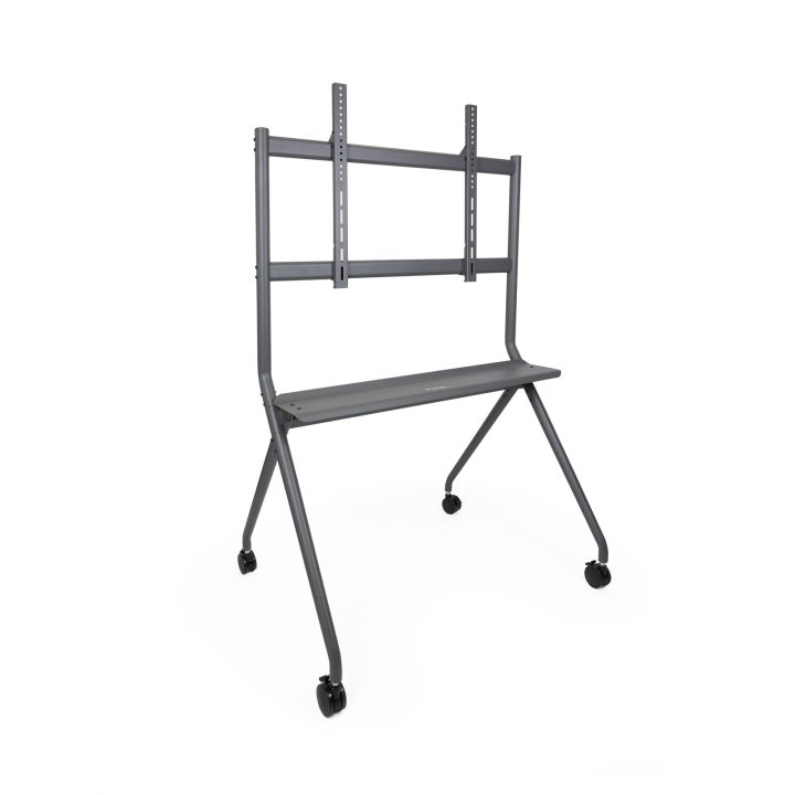 TooQ iSTAND Floor Stand with Wheels for 50"-86" Screens, Gray