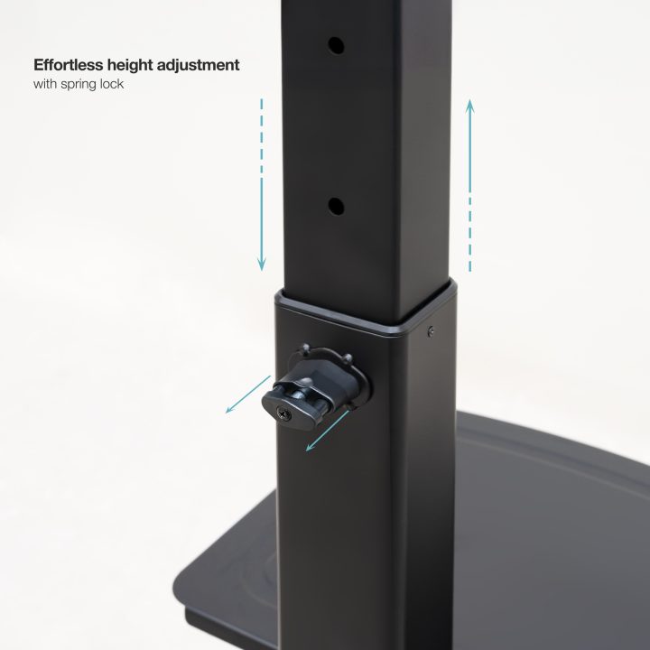 TooQ Suporte Elevatório Multiusos para Monitor/Portátil, Preto