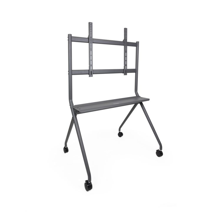 TooQ iSTAND Floor Stand with Wheels for 50"-86" Screens, Gray
