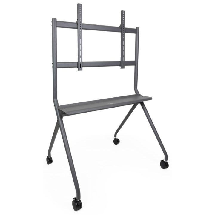 TooQ iSTAND Suporte de Chão com Rodas para Ecrãs 50"- 86", Cinzento