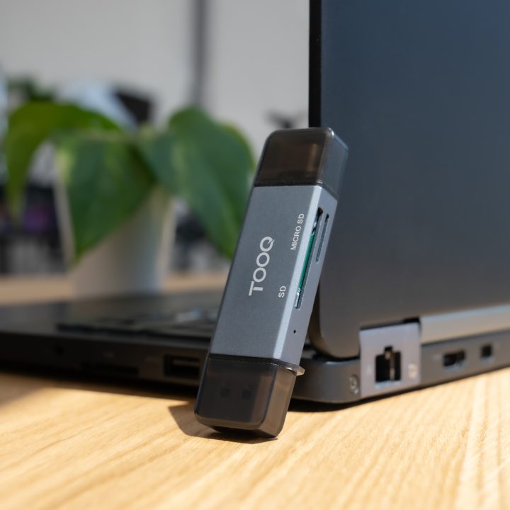 TooQ Leitor de Cartões SD + TF, com entradas USB-C 3.0 + USB A, Cor…
