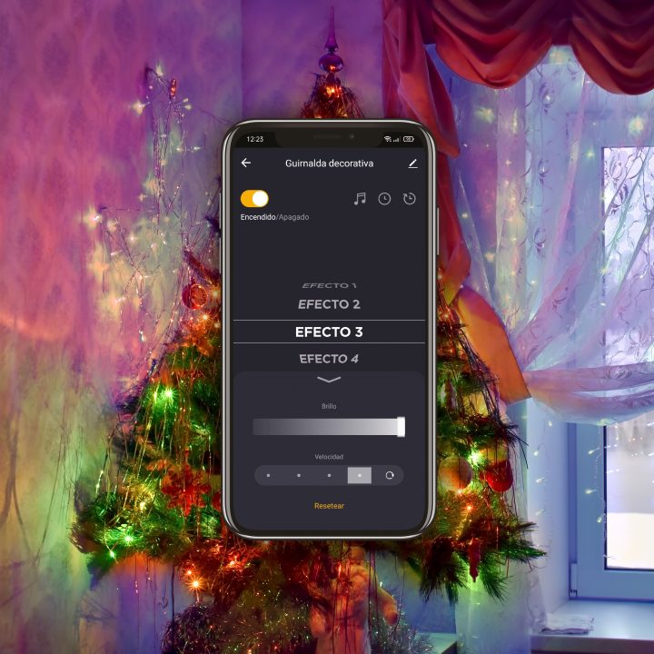 Guirnalda luces Muvit io Wi-Fi RGB 6m (MIOGAR001)