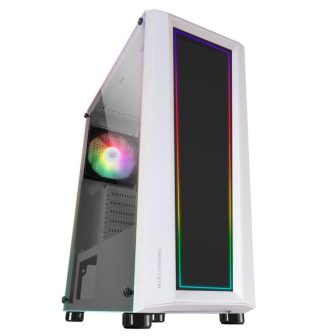 Mars Gaming MC-ART White, ATX Gaming PC Case, Double Drawn Tempered…