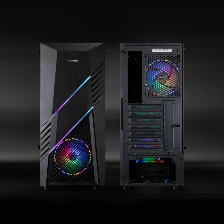 Caixa Semitorre Gaming TooQ TQGCC102-B “BIOHAZARD” Preta