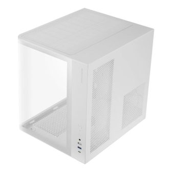 Mars Gaming MC-CURVW Midi Tower Negro, Blanco