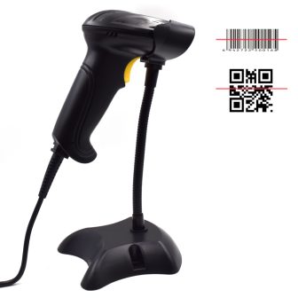 Ewent EW3410 Barcode Scanner Wired Handheld 1D/2D Barcode Reader LED…