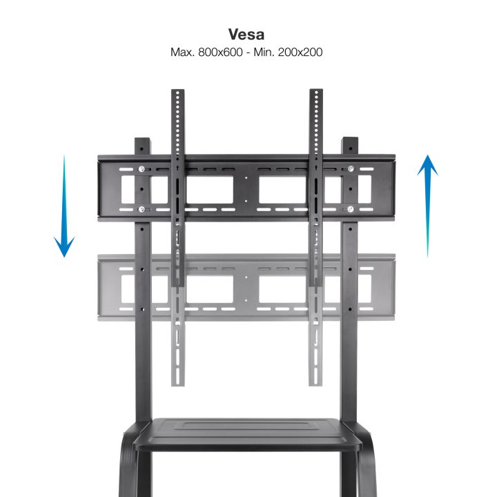 TooQ Coloso Soporte de Suelo con Ruedas para Pantalla 37"-100"