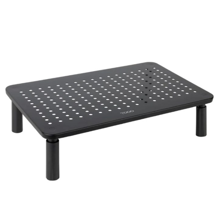 TooQ Soporte Elevador Multiusos para Monitor/Portátil, Negro