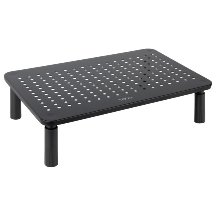 TooQ Soporte Elevador Multiusos para Monitor/Portátil, Negro