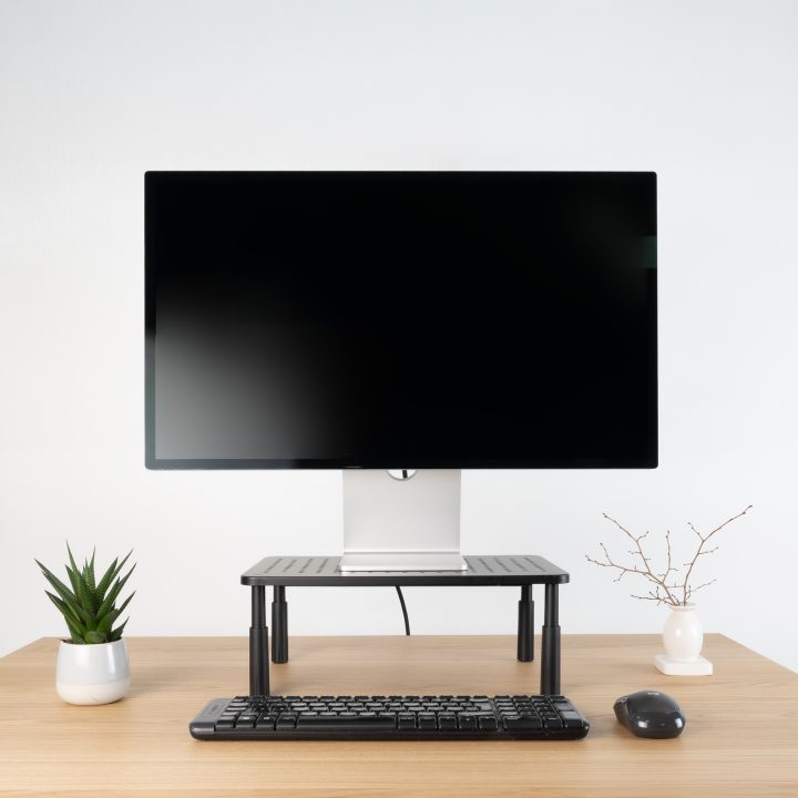 TooQ Suporte Elevador Multiusos para Monitor/Portátil, Preto