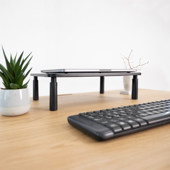 TooQ Suporte Elevador Multiusos para Monitor/Portátil, Preto
