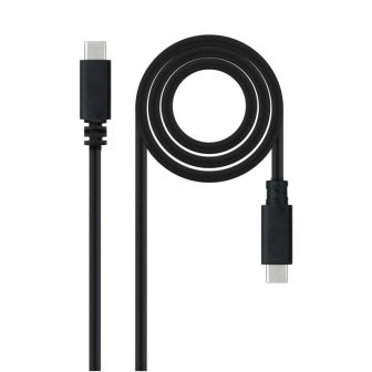 Nanocable USB 2.0 3A Cable, USB-C/M-USB-C/M, Black, 1.5 m