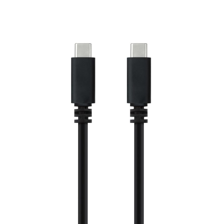 Nanocable Cabo USB 2.0 3A, tipo USB-C/M-USB-C/M, Preto, 1,5 m