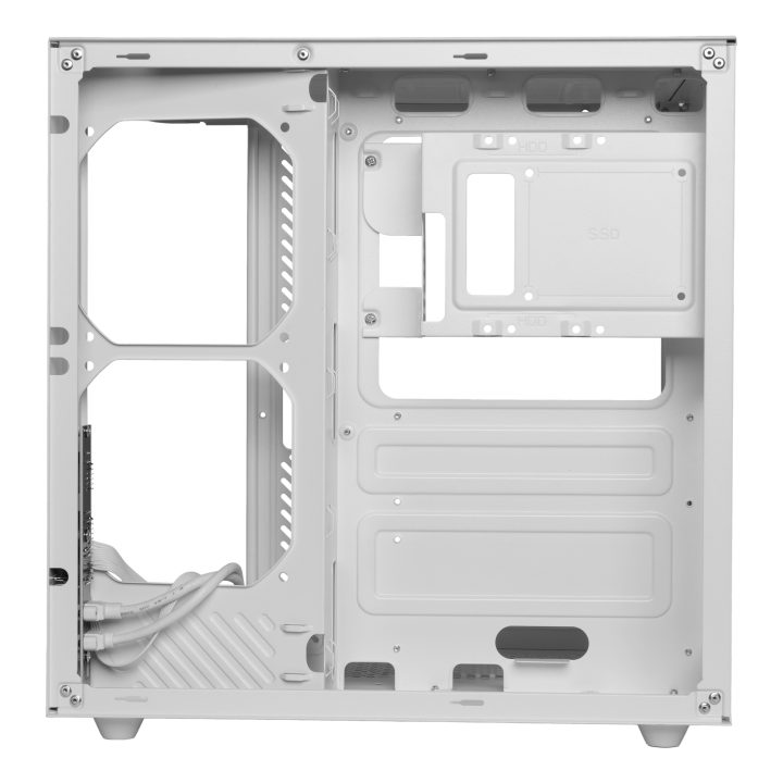 Mars Gaming MC-CURVW Midi Tower Black, White
