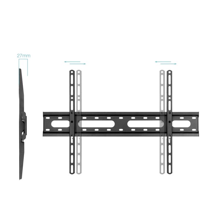 TooQ Suporte de Parede Fixo para Ecrãs 37"- 80", Preto