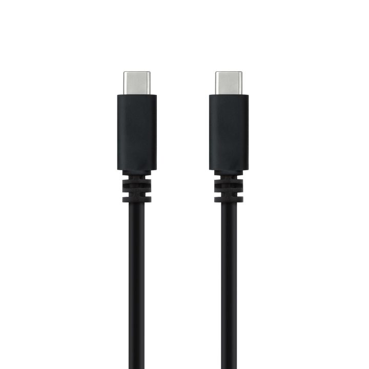 Nanocable Cable USB 2.0 3A, tipo USB-C/M-USB-C/M, Negro, 1.5 m