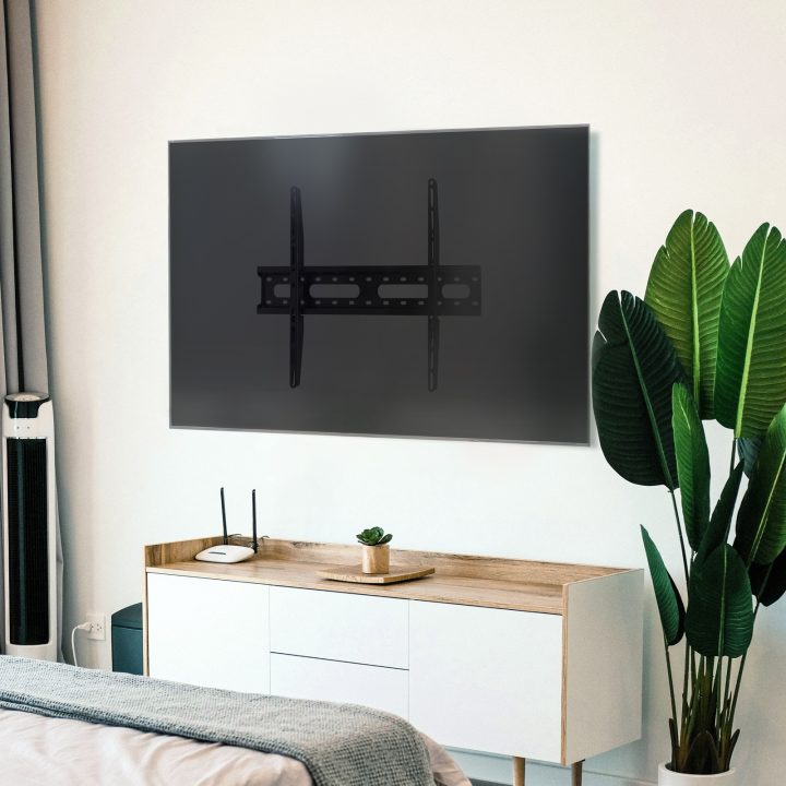 TooQ Fixed Wall Mount for 37"- 80" Screens, Black