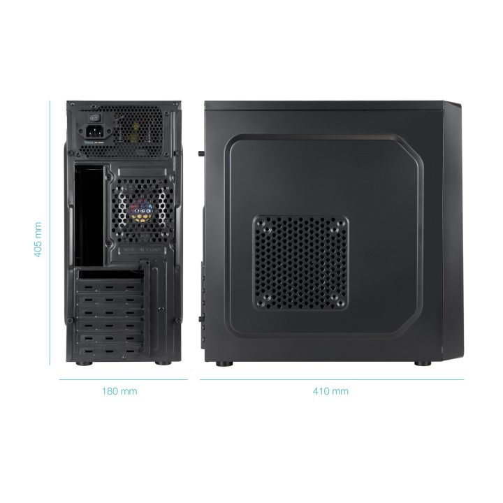 TooQ Mid-Tower ATX Case “PRISMA ULTRA” Black