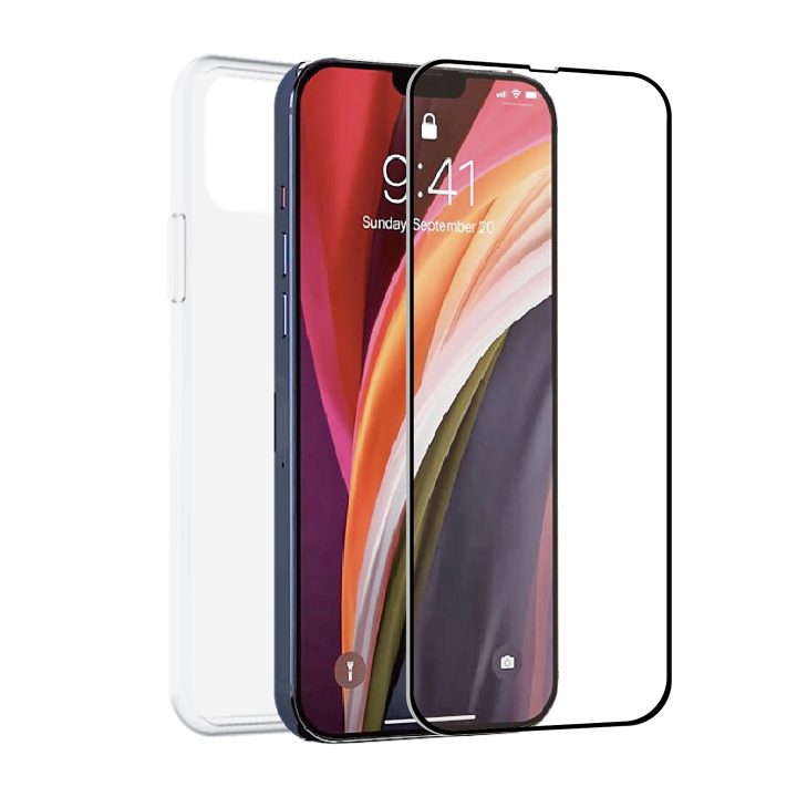 Capa Muvit para iPhone 14 plus + protetor de ecrã em vidro temperado…