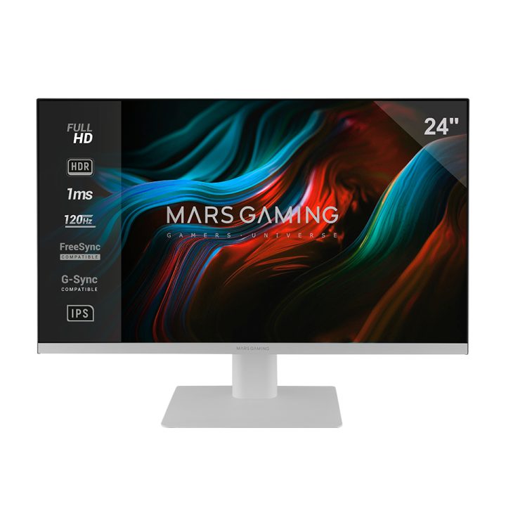 Mars Gaming MV-24, Monitor 24” IPS FHD 120Hz, HDR10 1ms, FreeSync e…