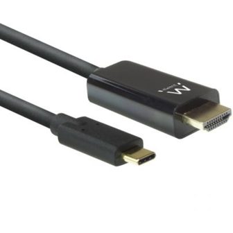Ewent EW9824 adaptador de cable de vídeo 2 m USB Tipo C HDMI tipo A…