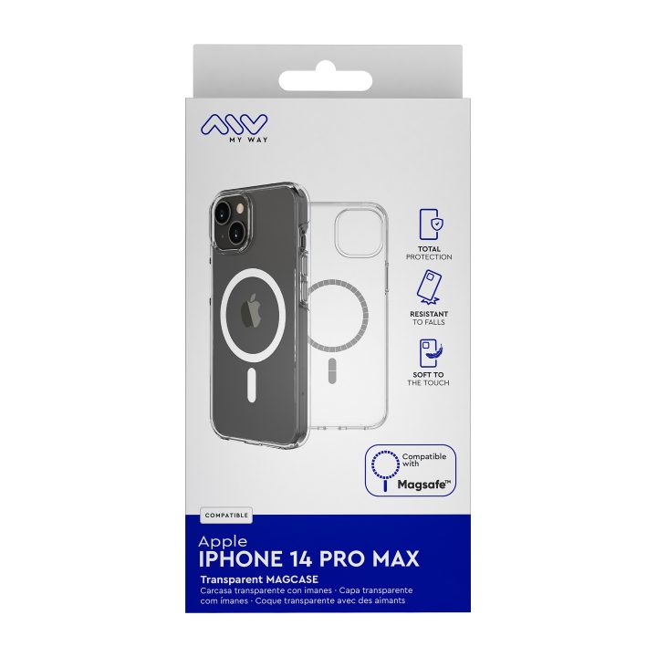 Capa Myway MagSafe para Apple iPhone 14 Pro Max transparente…