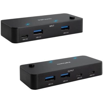 Nanocable Switch Conmutador 2x USB 3.0 a 2xUSB-A 3.0 + 2x USB-C 3.0