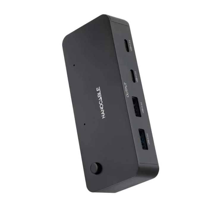 Nanocable Switch Comutador 2x USB 3.0 para 2xUSB-A 3.0 + 2x USB-C 3.0