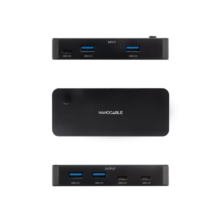 Nanocable Switch Conmutador 2x USB 3.0 a 2xUSB-A 3.0 + 2x USB-C 3.0