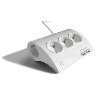 Ewent EW3935 power strip 1.5 m 5 AC outlets Indoor White