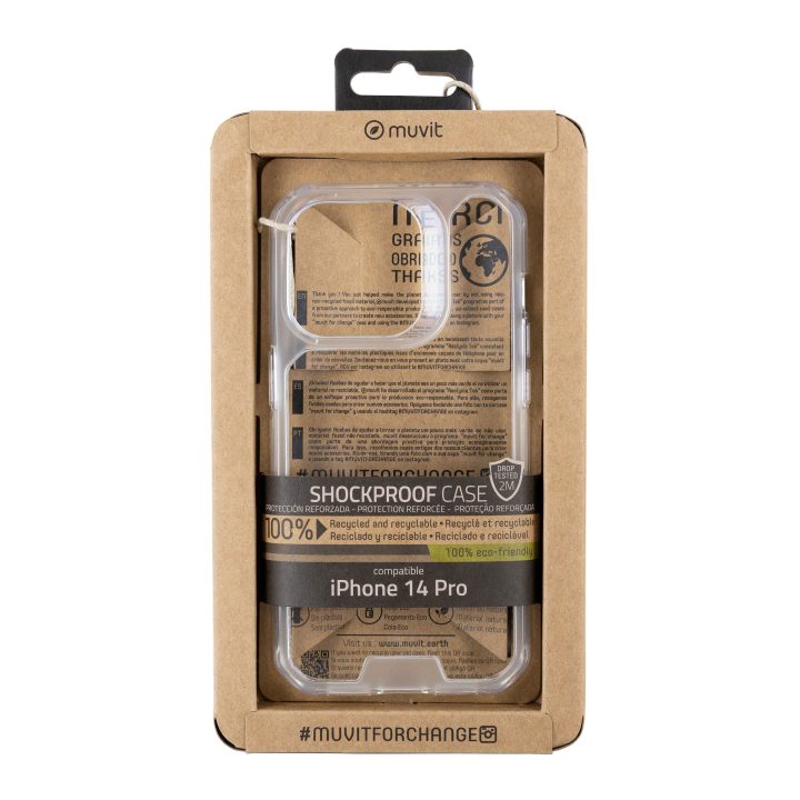 Muvit shockproof 2m case for Apple iPhone 14 Pro transparent…