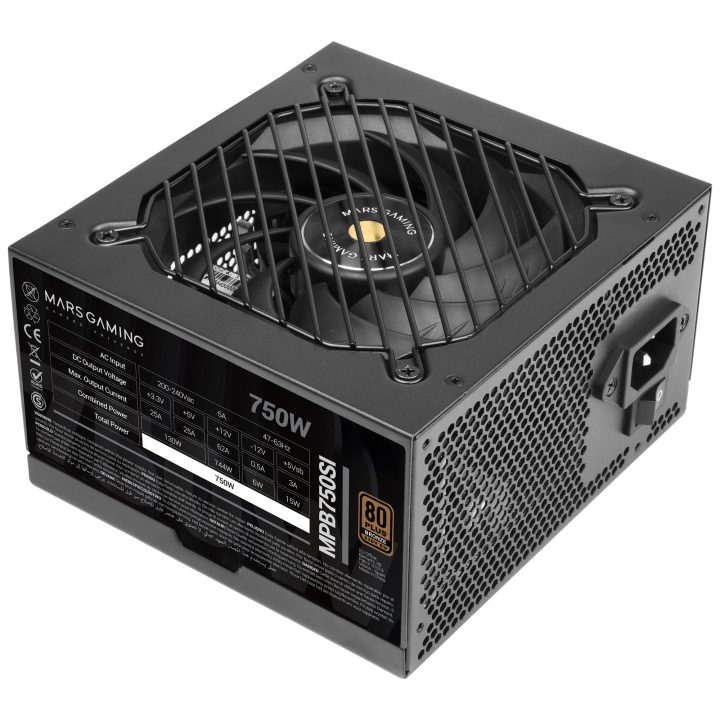 Mars Gaming MPB750SI, Fuente Alimentación PC ATX 750W, 7 Años…