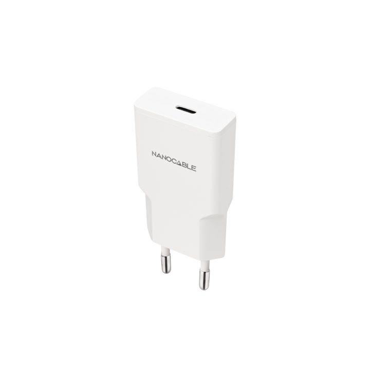 Nanocable Carregador USB-C/PD 20W, Branco