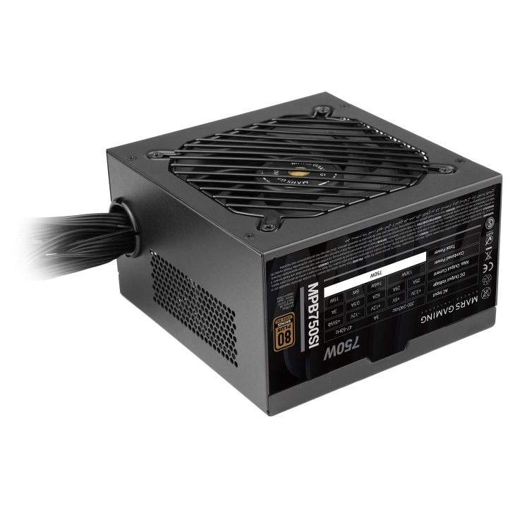 Mars Gaming MPB750SI, Fonte de Alimentação PC ATX 750W, 7 Anos de…
