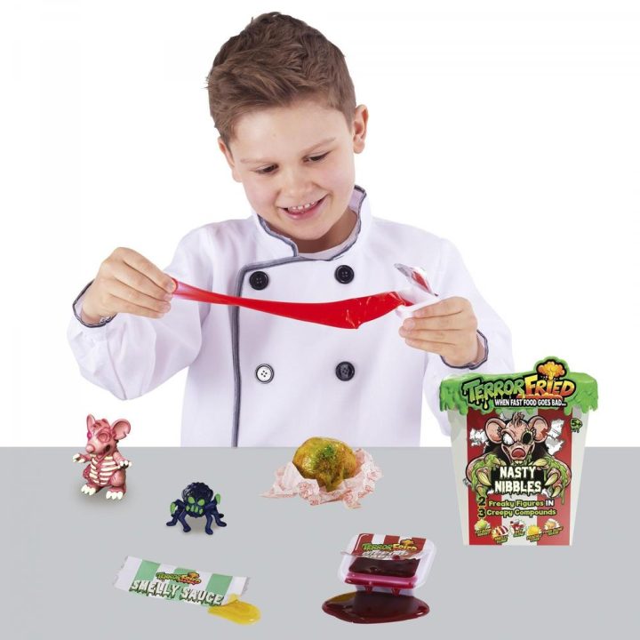 Brinquedo Bandai vermelho Terror Fried Mordisco Asqueroso (CO08091)