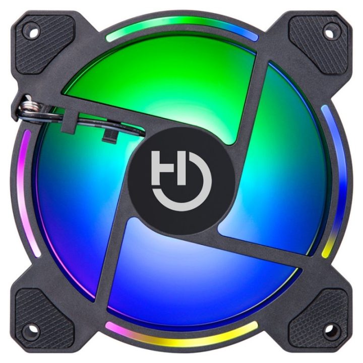 Hiditec N9-ARGB PC Case Fan 12 cm Black