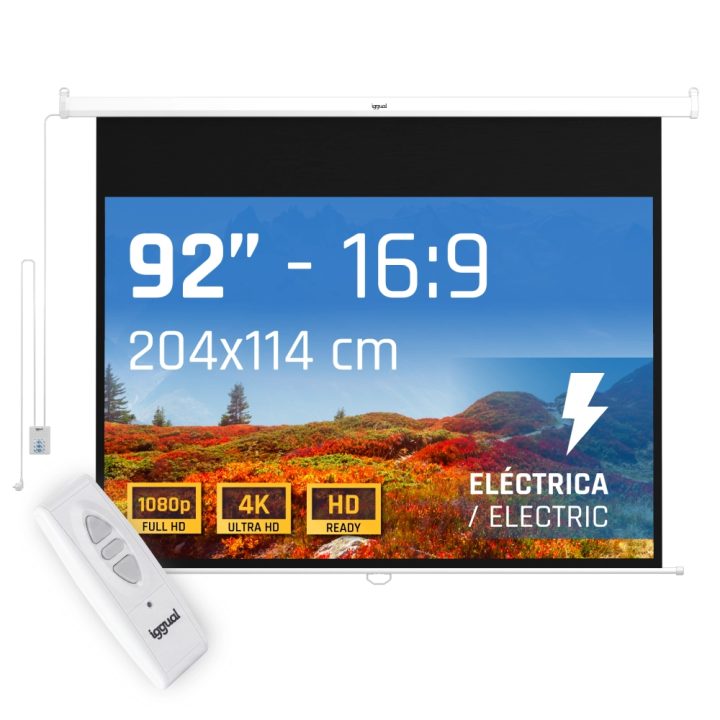 iggual Ecrã elétrico 16:9 92" 203x114 cm