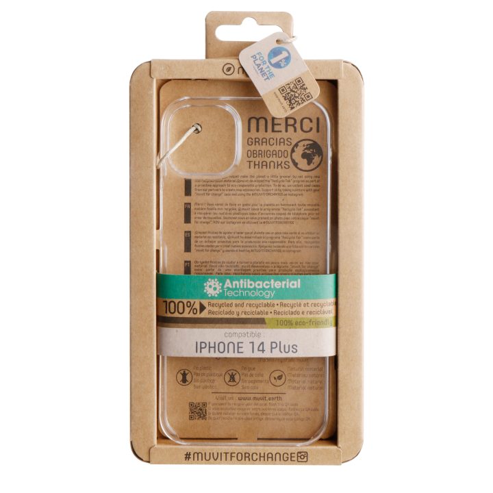Capa Muvit recycletek para Apple iPhone 14 plus transparente…