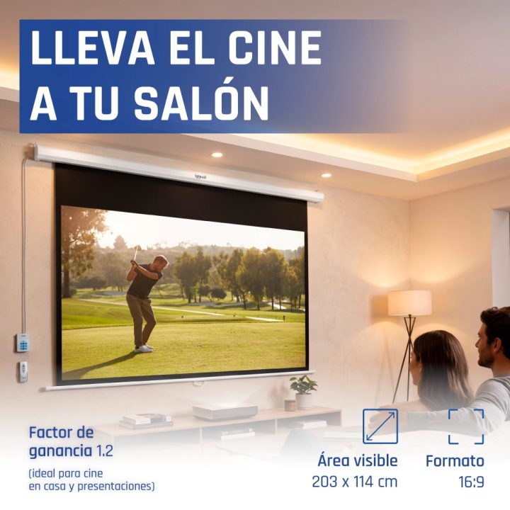 iggual Ecrã elétrico 16:9 92" 203x114 cm