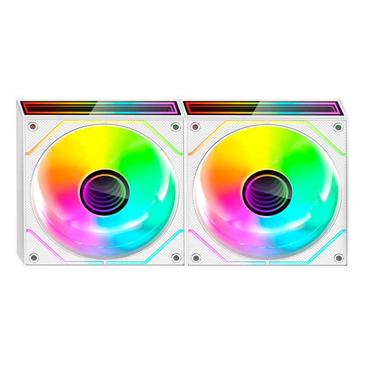 Mars Gaming MF3DPROX2W PC Cooling System PC Case Fan 12 cm White