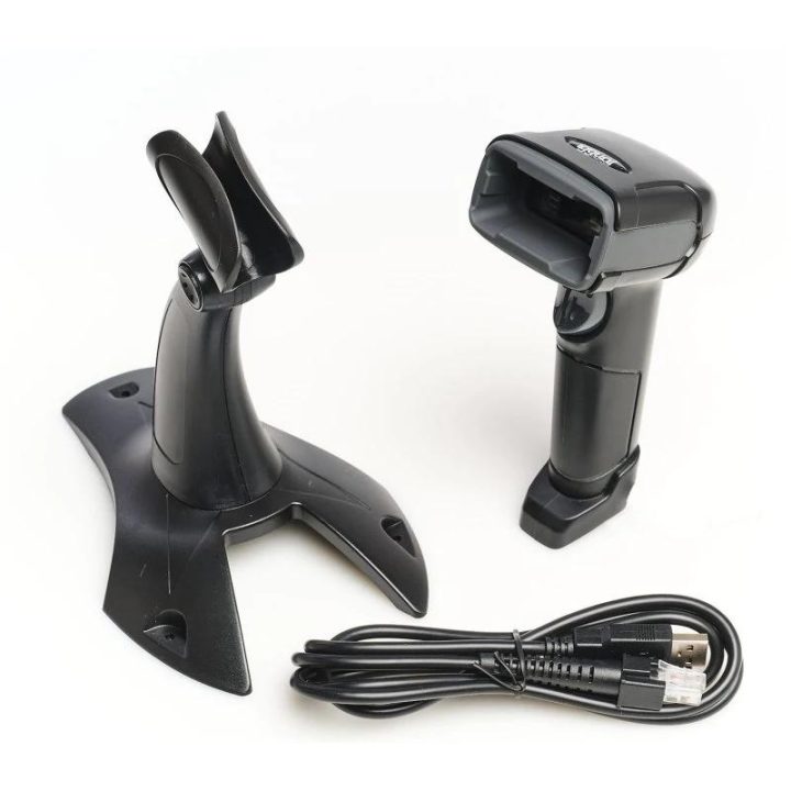 iggual 2D Barcode Scanner USB with Stand