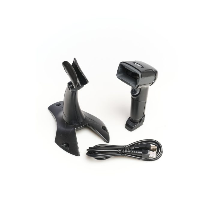 iggual Lector código barras 2D USB con soporte