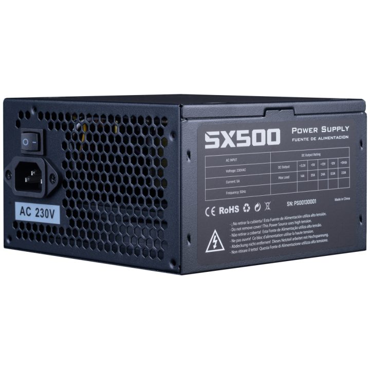 Hiditec PSX500 Bulk unidade de fonte de alimentação 500 W 20+4 pinos…