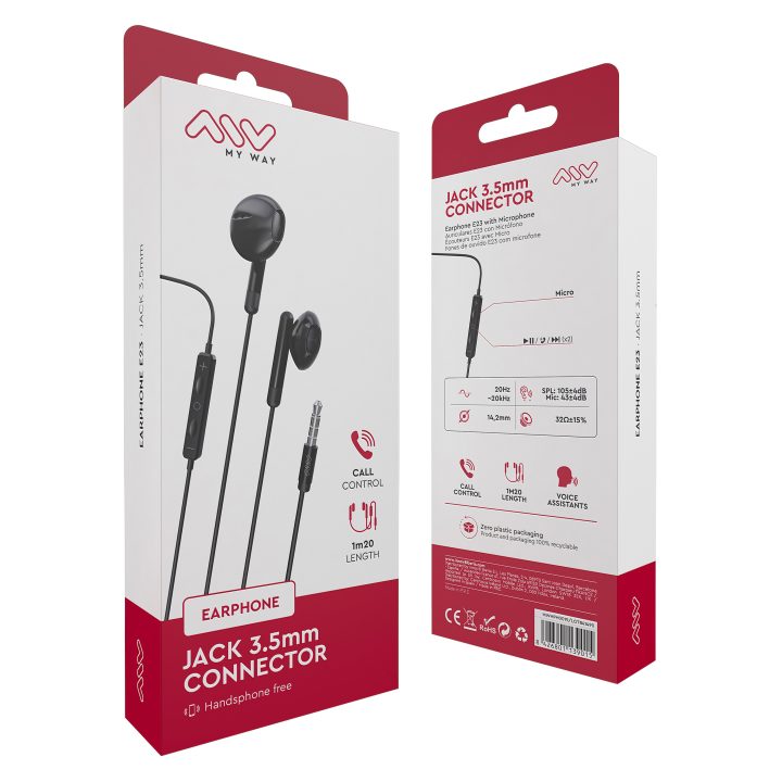 Auriculares Myway MWHPH0019 negro