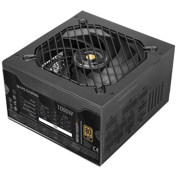 Mars Gaming MPB1000PSI Power Supply Unit 1000 W 24-pin ATX ATX Black