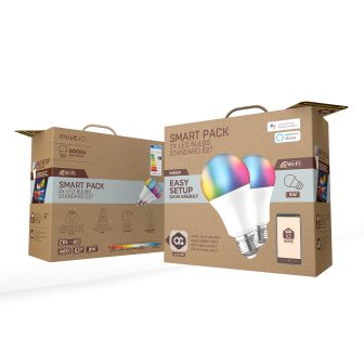 Muvit io A60 E27 9W RGB Bulb 2-Pack (MIOPAK007)
