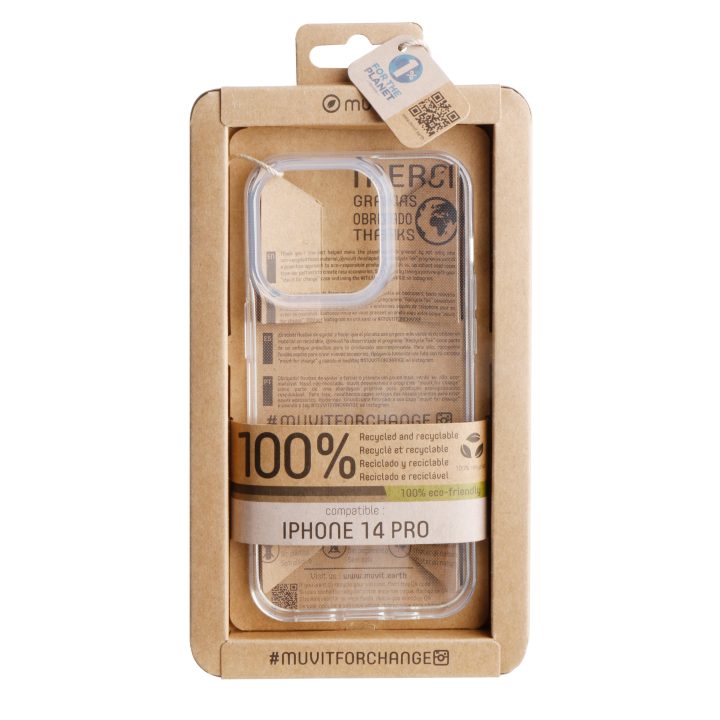 Funda Muvit recycletek para Apple iPhone 14 pro transparente…