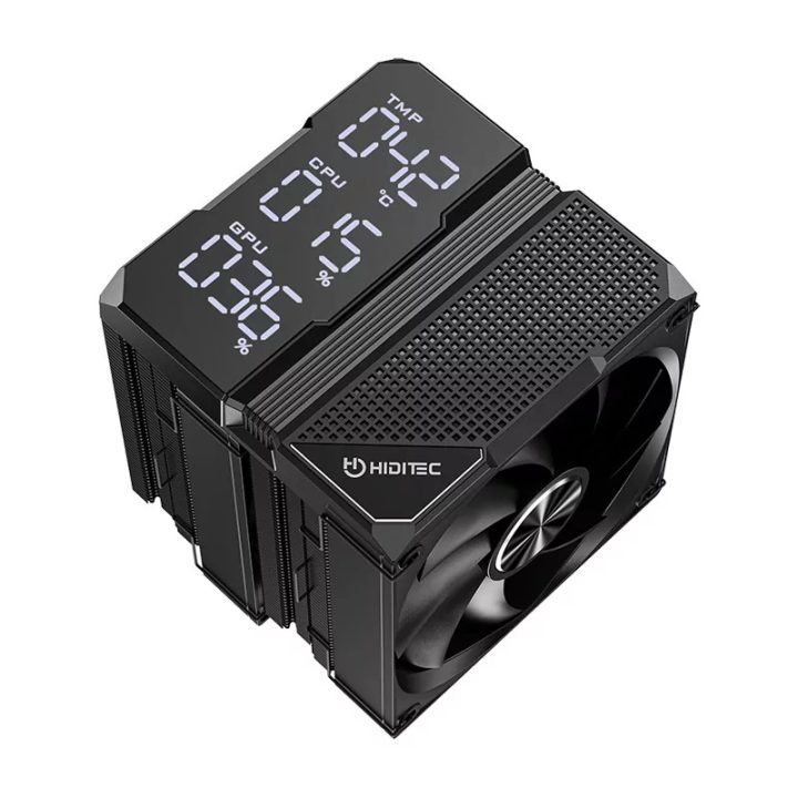 Hiditec DC40 PRO Air CPU Cooler 12 cm Black 1 piece(s)