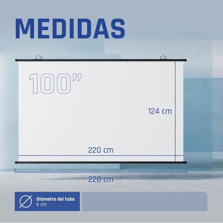 Iggual Pantalla enrollable manual 100"16:9 PEM100p (IGG318096)
