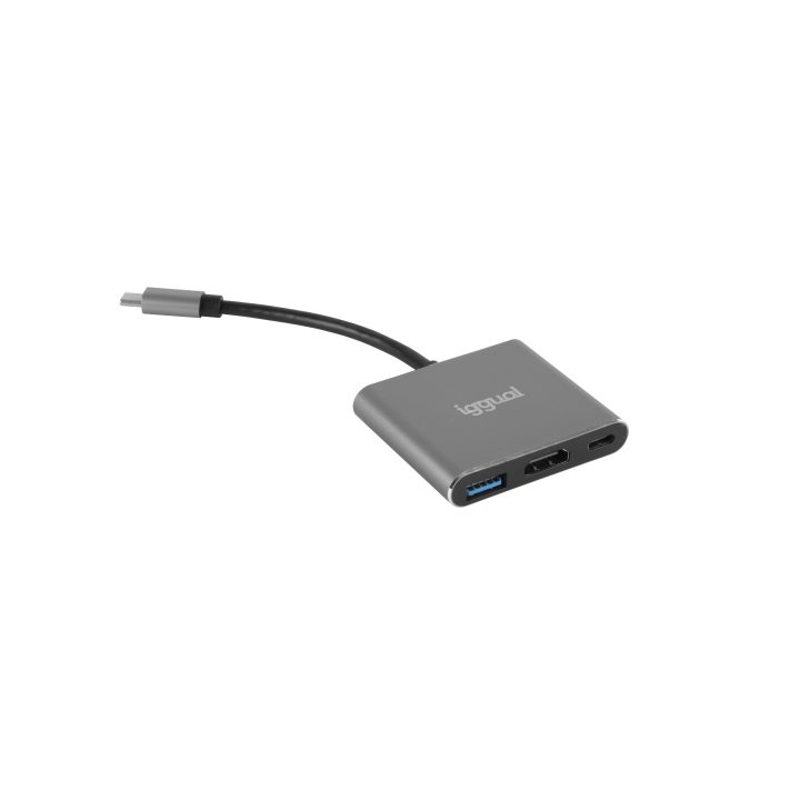 iggual USB-C Hub 3-in-1 HDMI USB3.0 PD100W